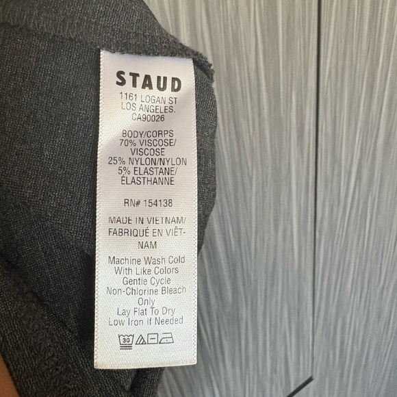 STAUD Mercer Dress Heather Grey M - Picture 4 of 6